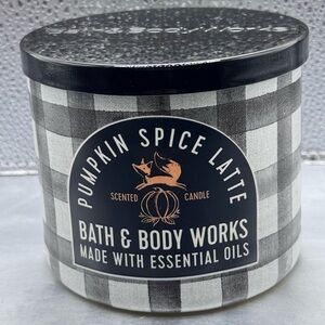 Bath & Body Works Pumpkin Spice Latte 3 Wick Candle